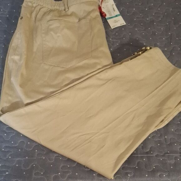 Ruby Rd. Tan Pants size 16 NWT - Picture 1 of 6